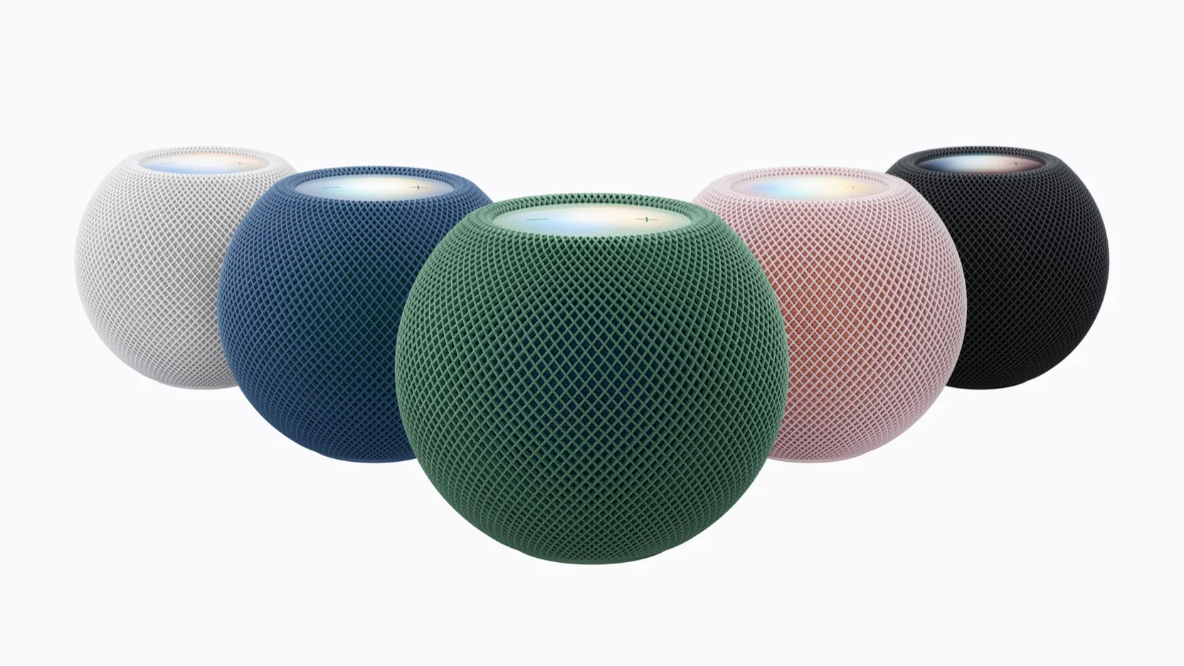 HomePod mini 2 in its five colors