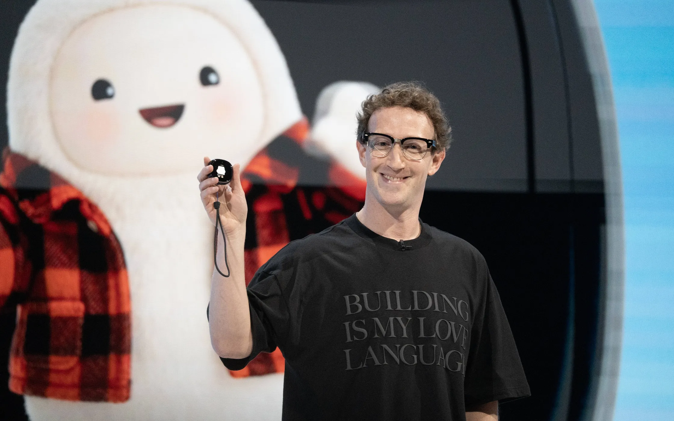 Mark Zuckerberg presents Muse Charm during Meta Connect 2026