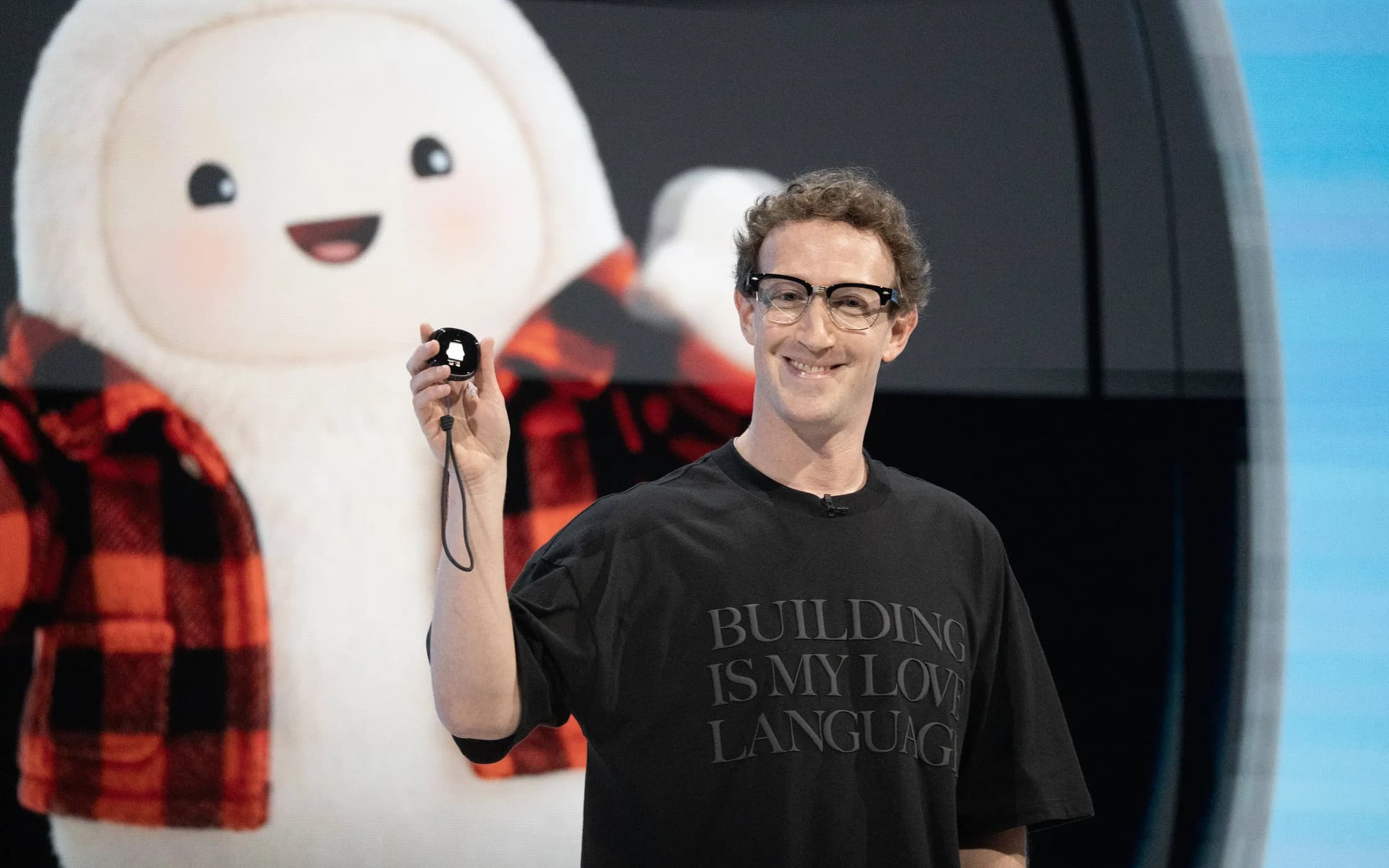 Mark Zuckerberg presents Muse Charm during Meta Connect 2026